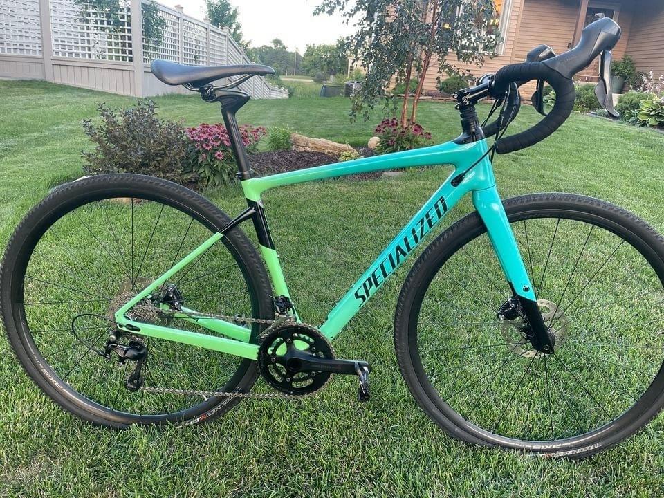 2018 Specialized Womens Diverge Comp Green and Blue