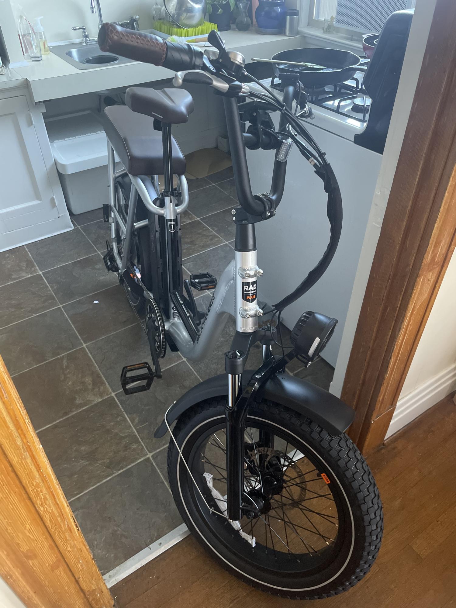 2022 Rad Power Bikes Radrunner Plus Silver, gray or bare metal