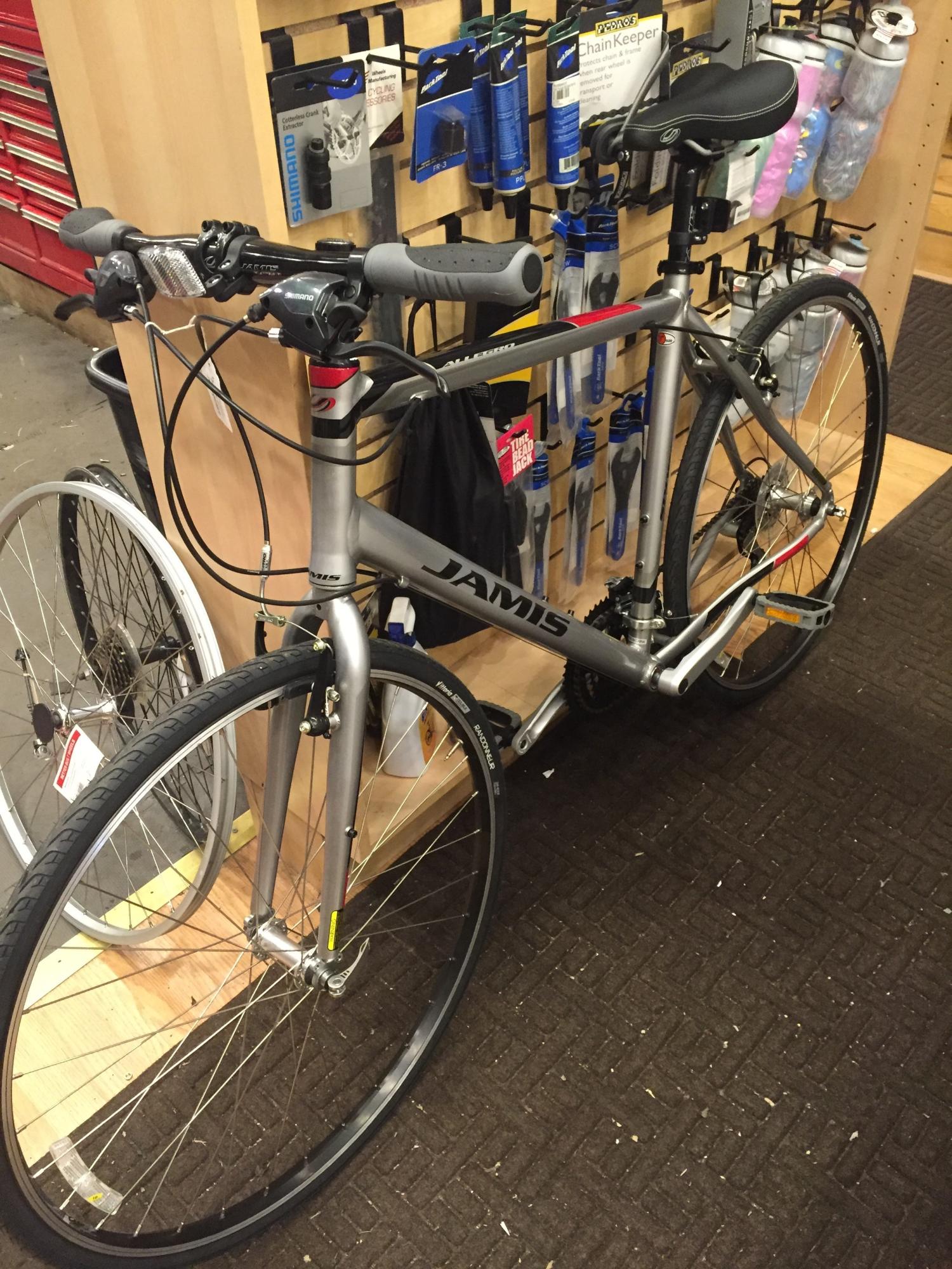 Jamis Allegro Comp Silver or Gray, Black, and Red