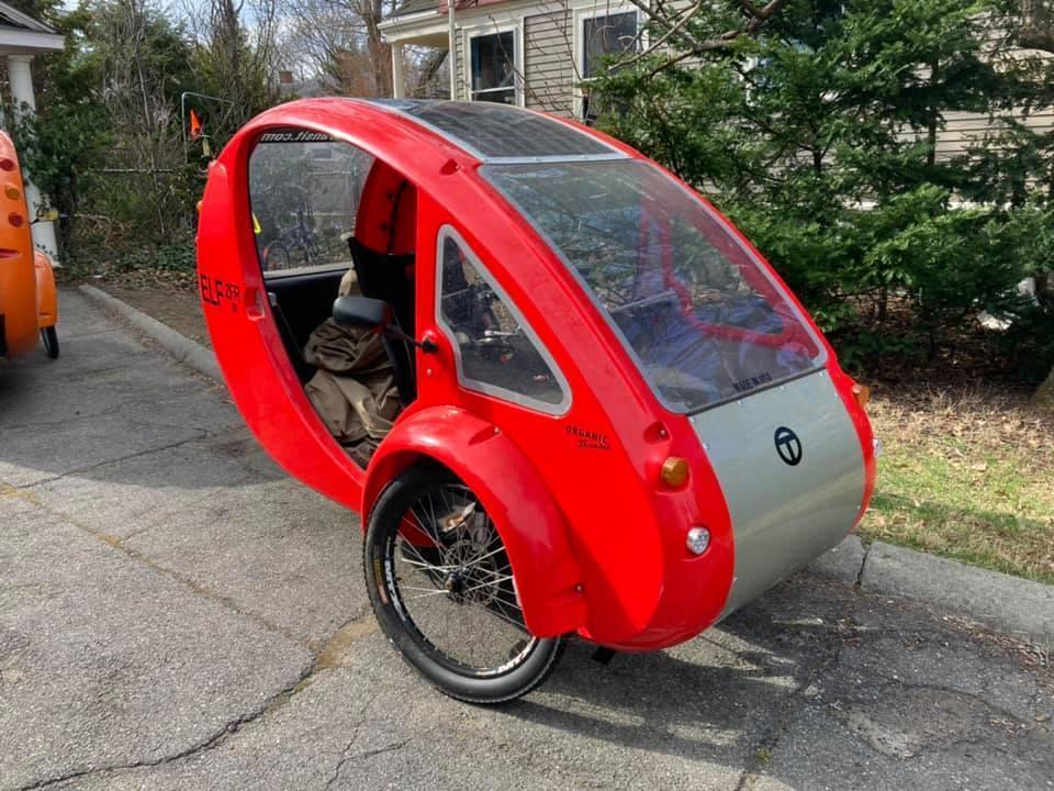 2021 Organic Transit Organic Transit ELF 2FR cargo tricycle (rear storage) Red