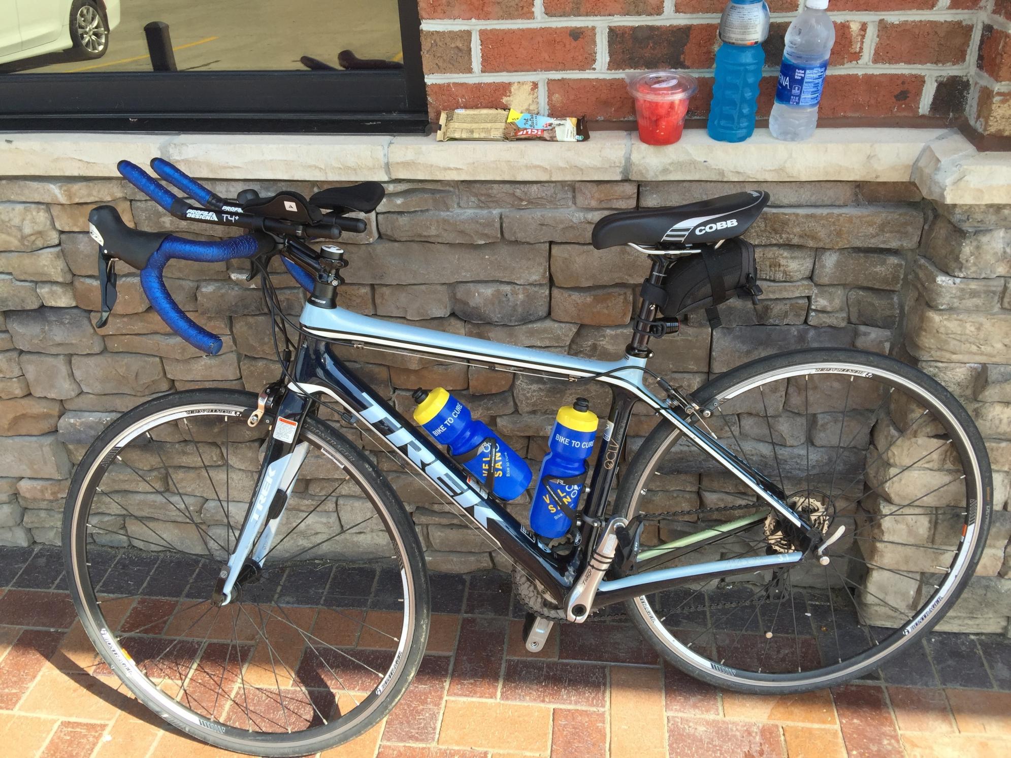 2014 Trek Madone 3.1 Blue and Silver, gray or bare metal