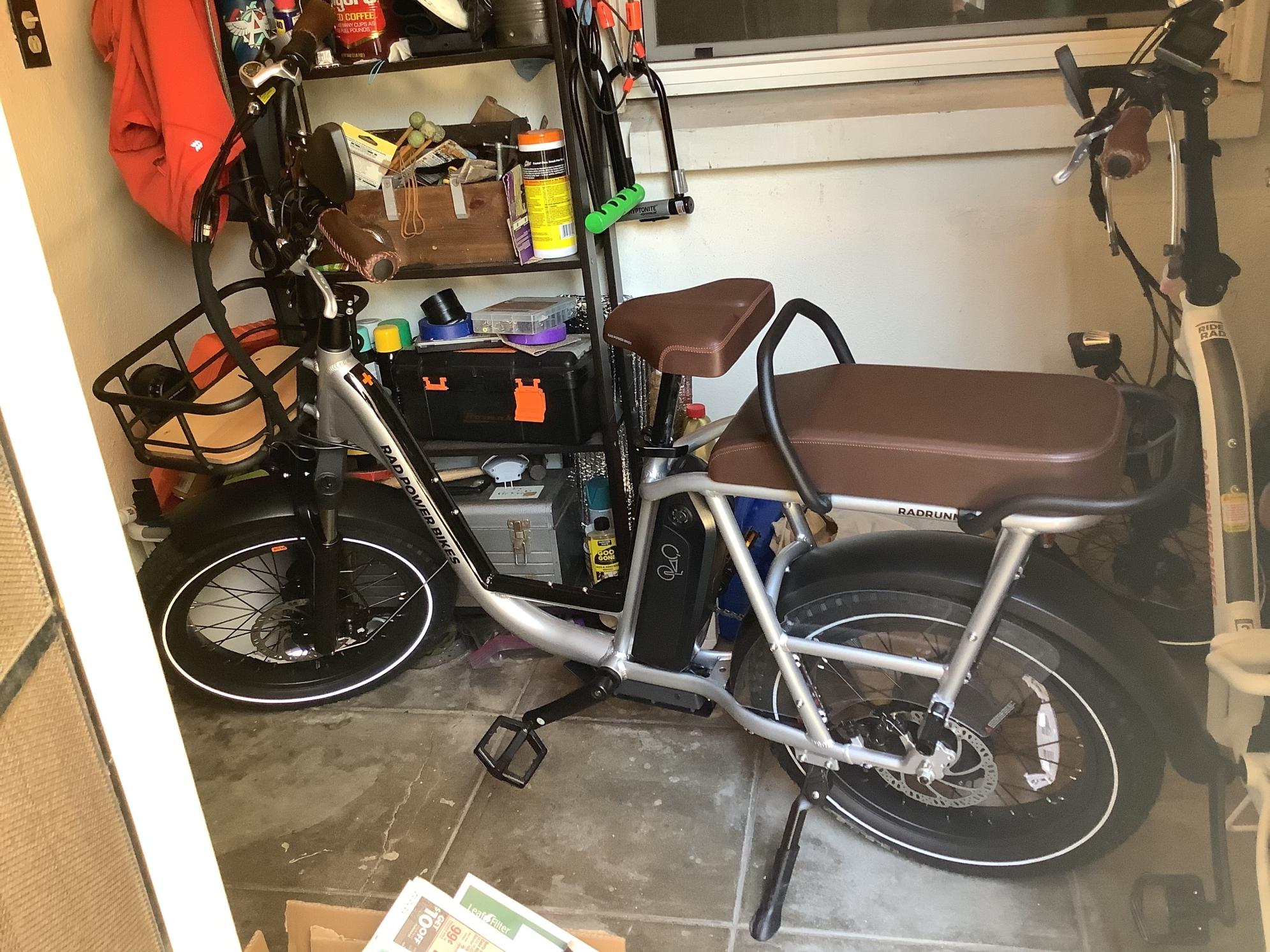 2022 Rad Power Bikes Rad Runner Plus Silver, gray or bare metal