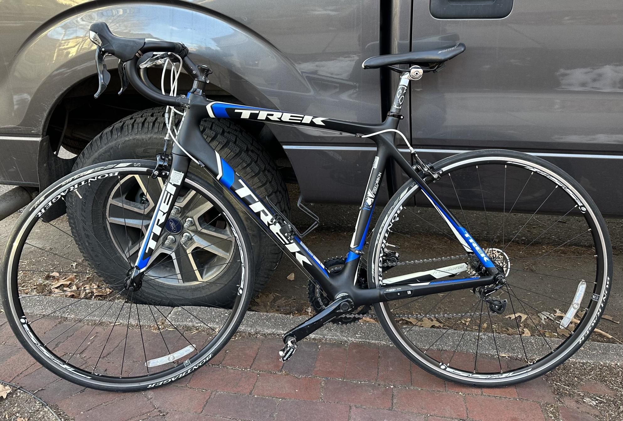 2011 Trek Madone 4.5 Black, Blue, and White
