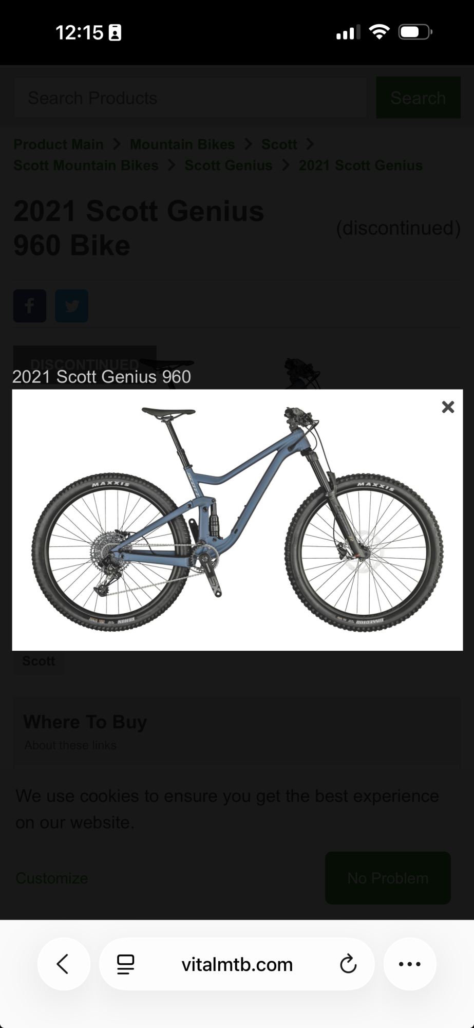 2021 SCOTT Genius 960 Blue