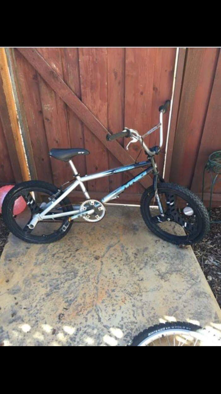 1999 GT Bicycles Dyno Nitro Silver, gray or bare metal and Black
