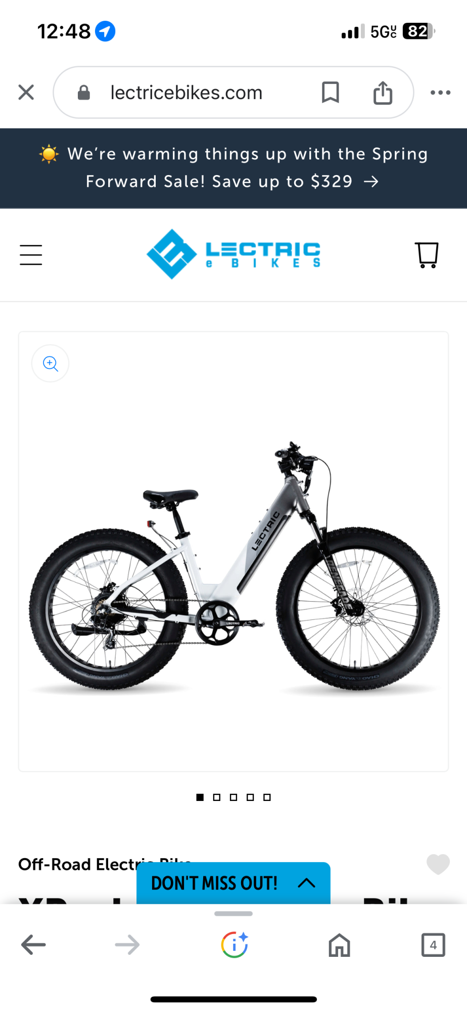2024 Lectric eBikes Xpeak Silver, gray or bare metal