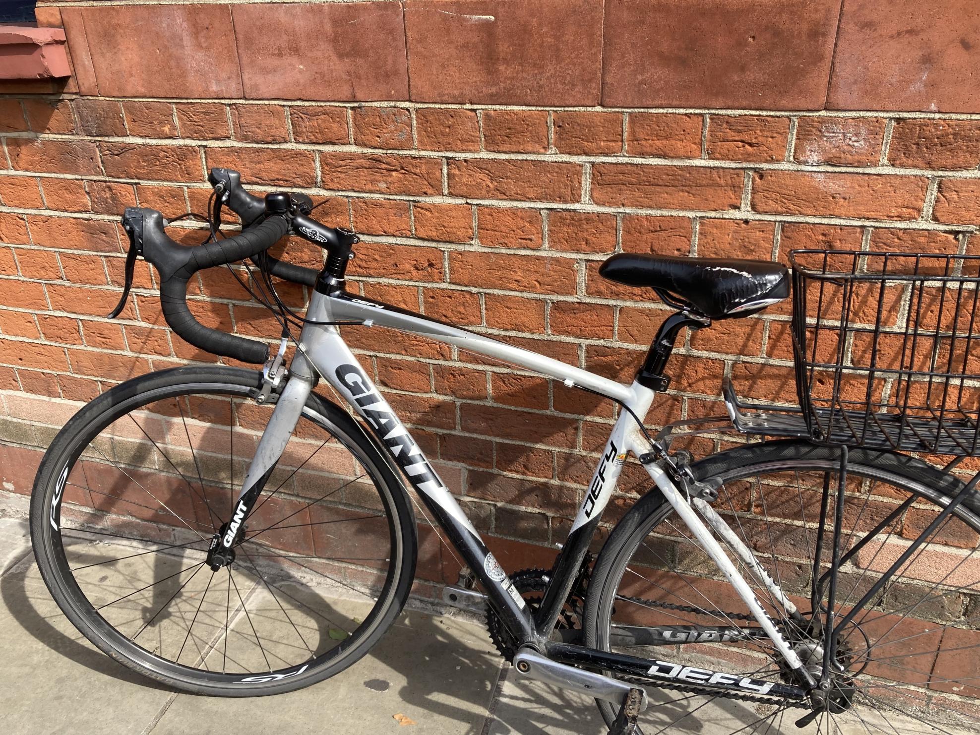 2013 Giant Defy Silver, gray or bare metal