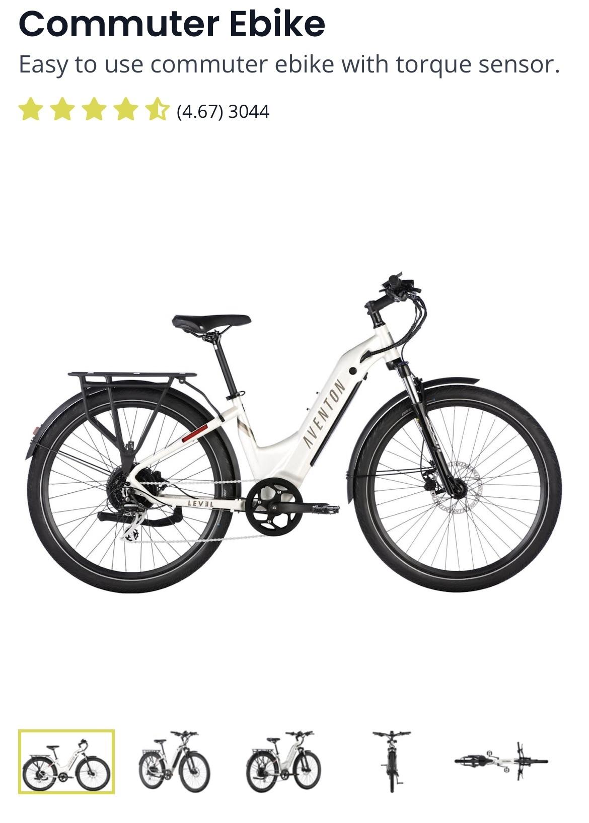 2023 Aventon Commuter Level.2 Step-Through White