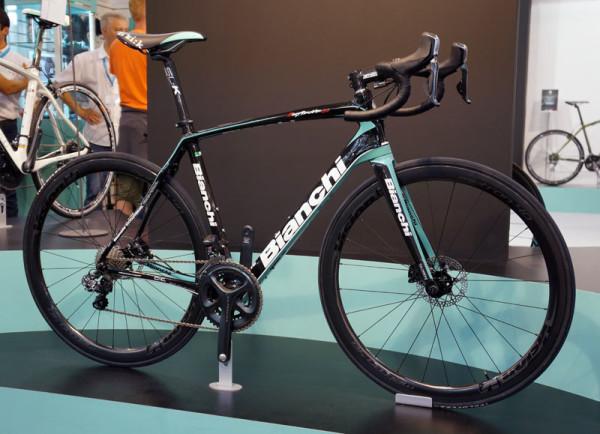 2014 Bianchi Infinito CV Ultegra Di2 Disc Compact Black and Teal