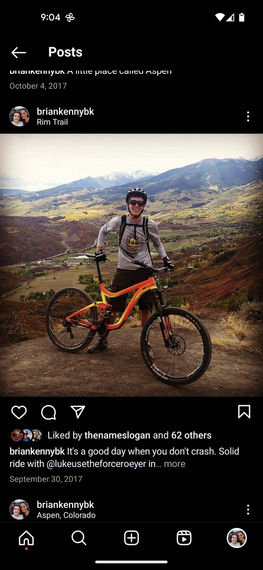 2015 Giant Reign Orange