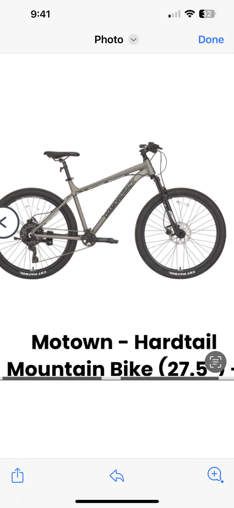 2023 Diamondback Mountain bike Silver, gray or bare metal