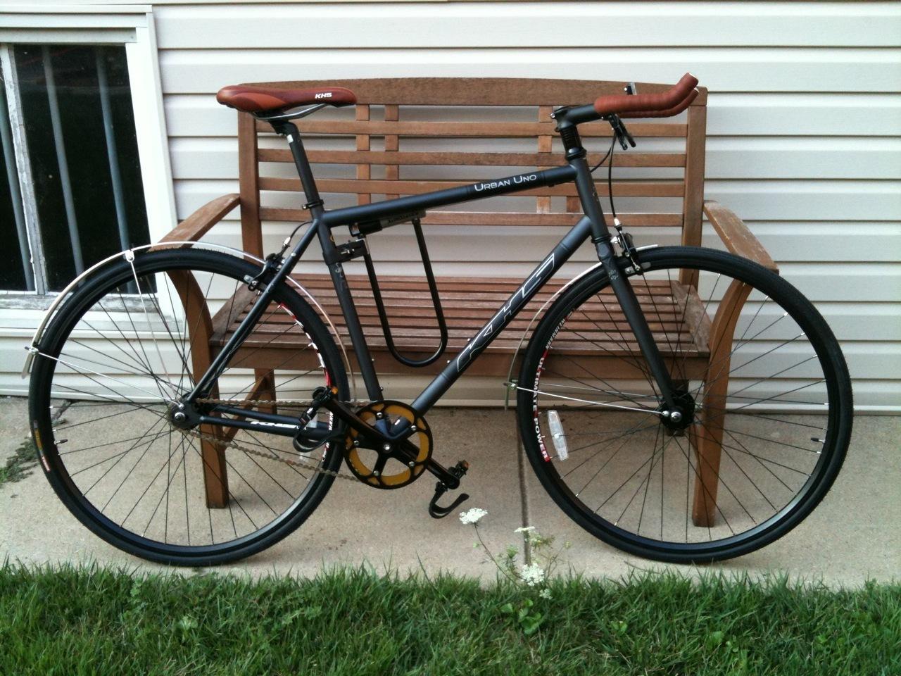 2010 KHS Bicycles Urban Uno  Black and Silver or Gray