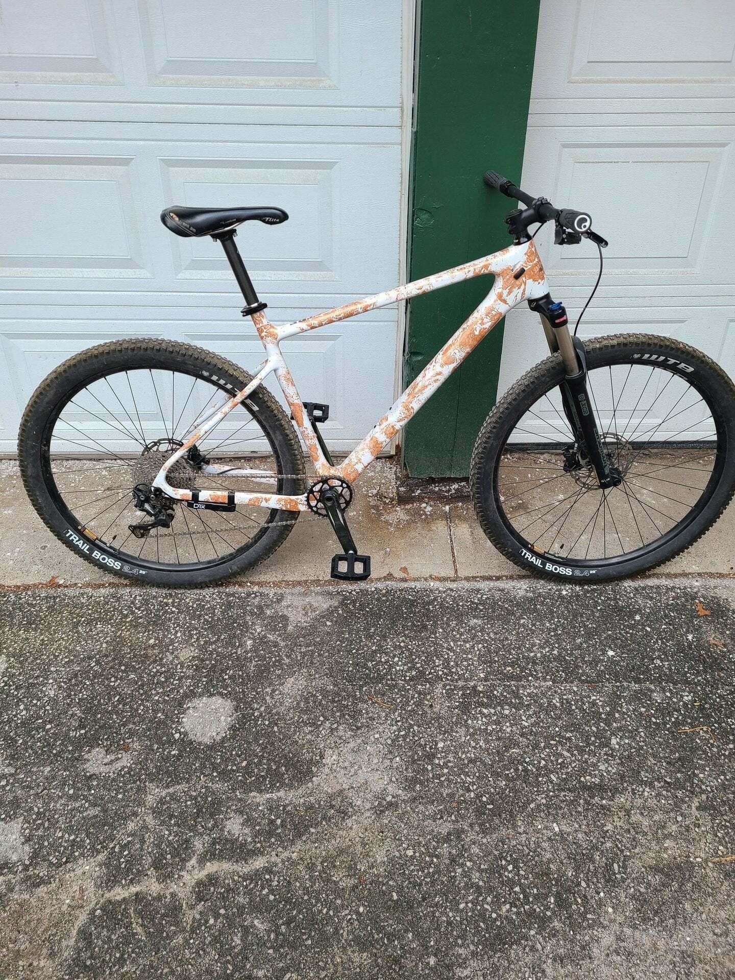 2021 Sava Hardtail carbon 29er mountain bike White and Yellow or Gold