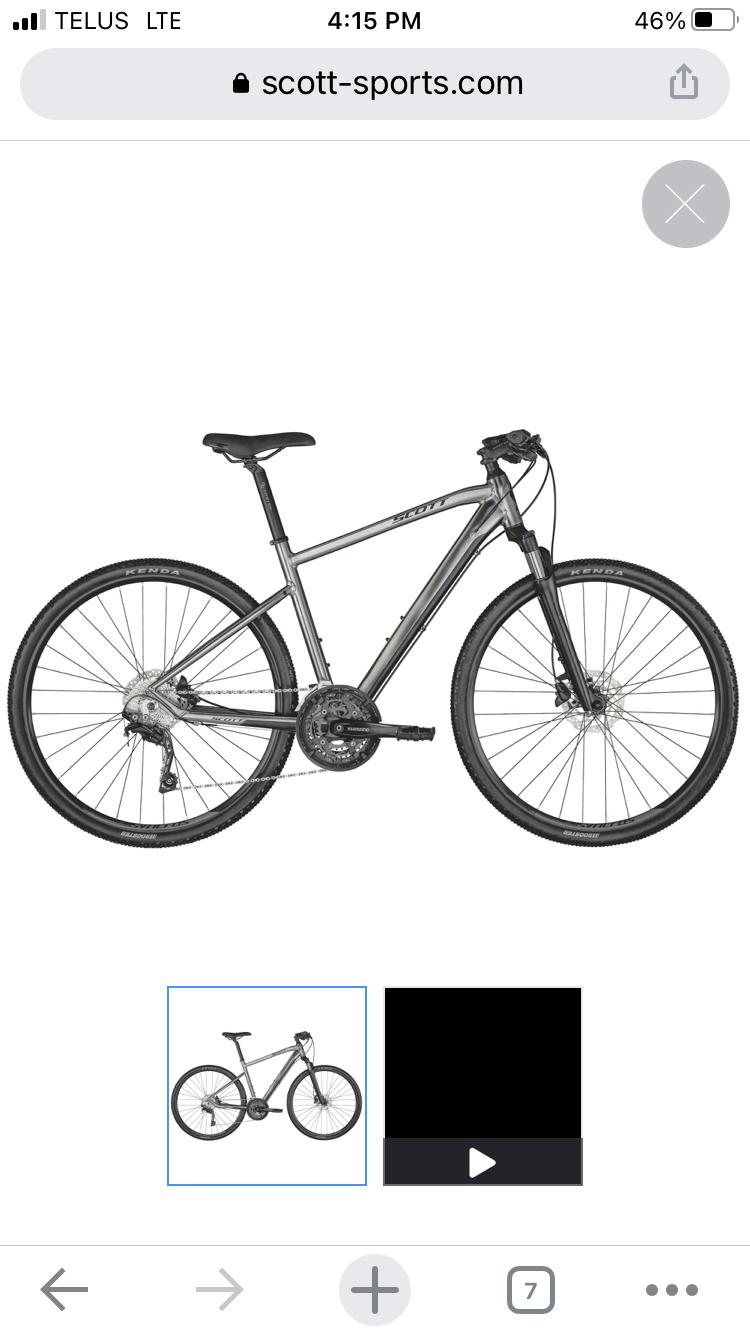 2021 SCOTT Sub Cross 20 Men S Silver, gray or bare metal