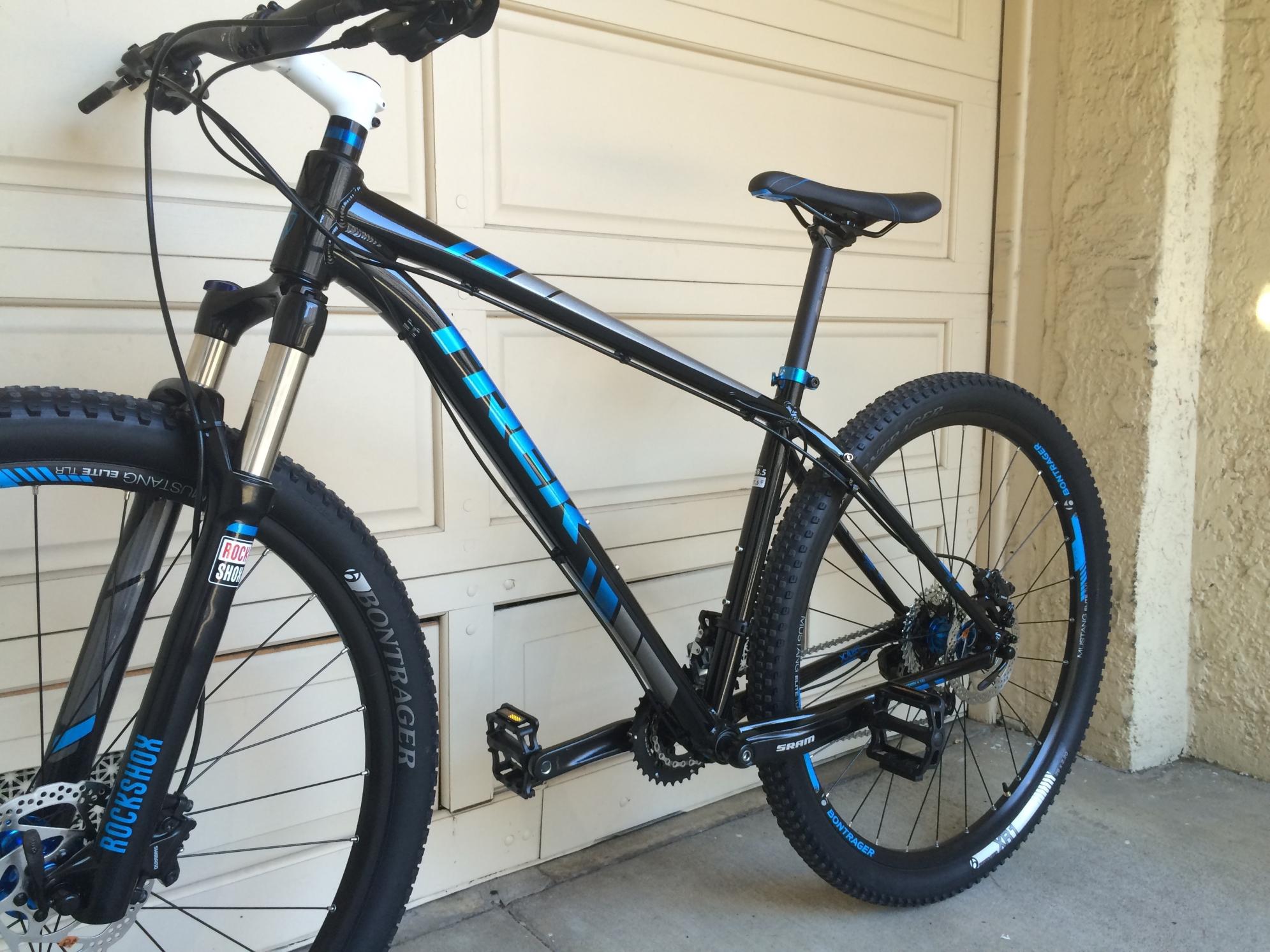 2014 Trek X-Caliber 8 Black and Blue