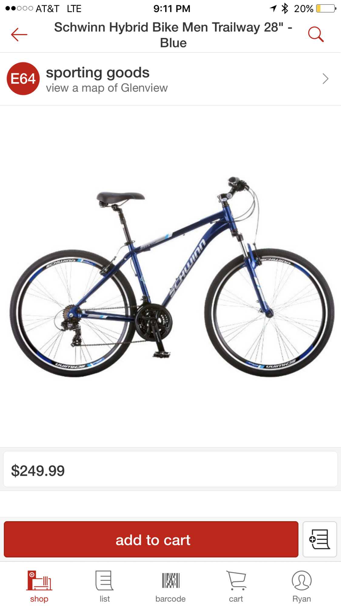 2017 Schwinn Trailway Blue