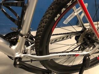 2019 Giant Talon 3 Silver, gray or bare metal, Black, and Red