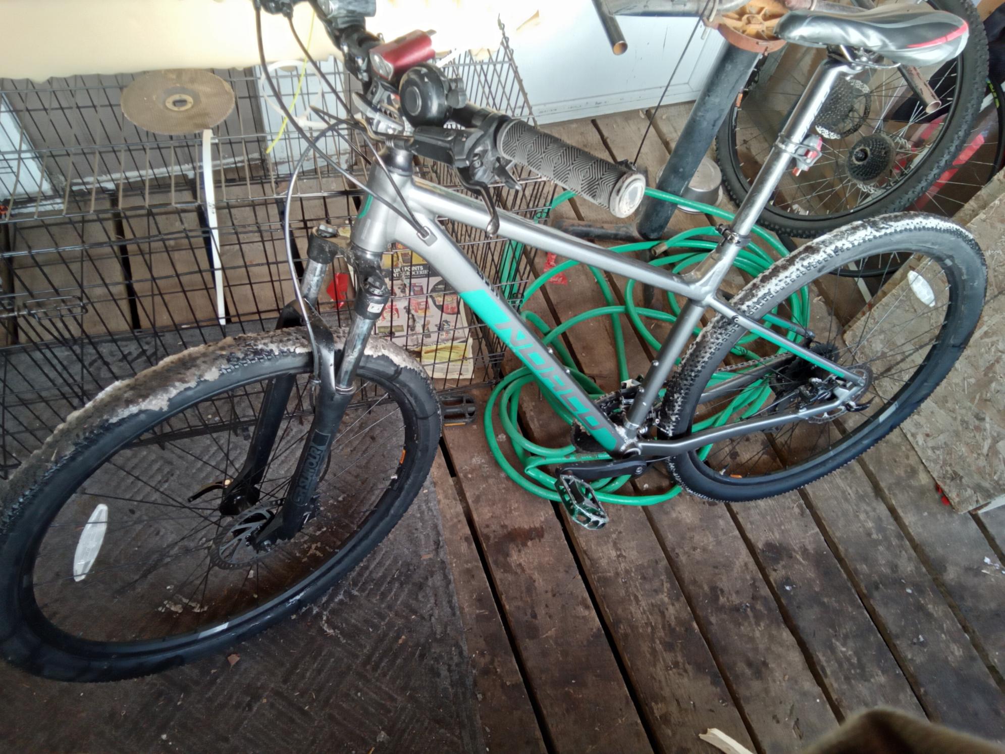 2021 Norco Bikes Silver, gray or bare metal and Green