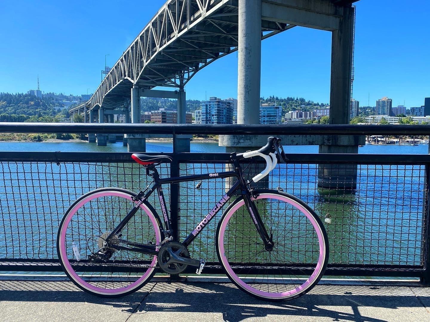 Motobecane Gigi Elite Black and Pink