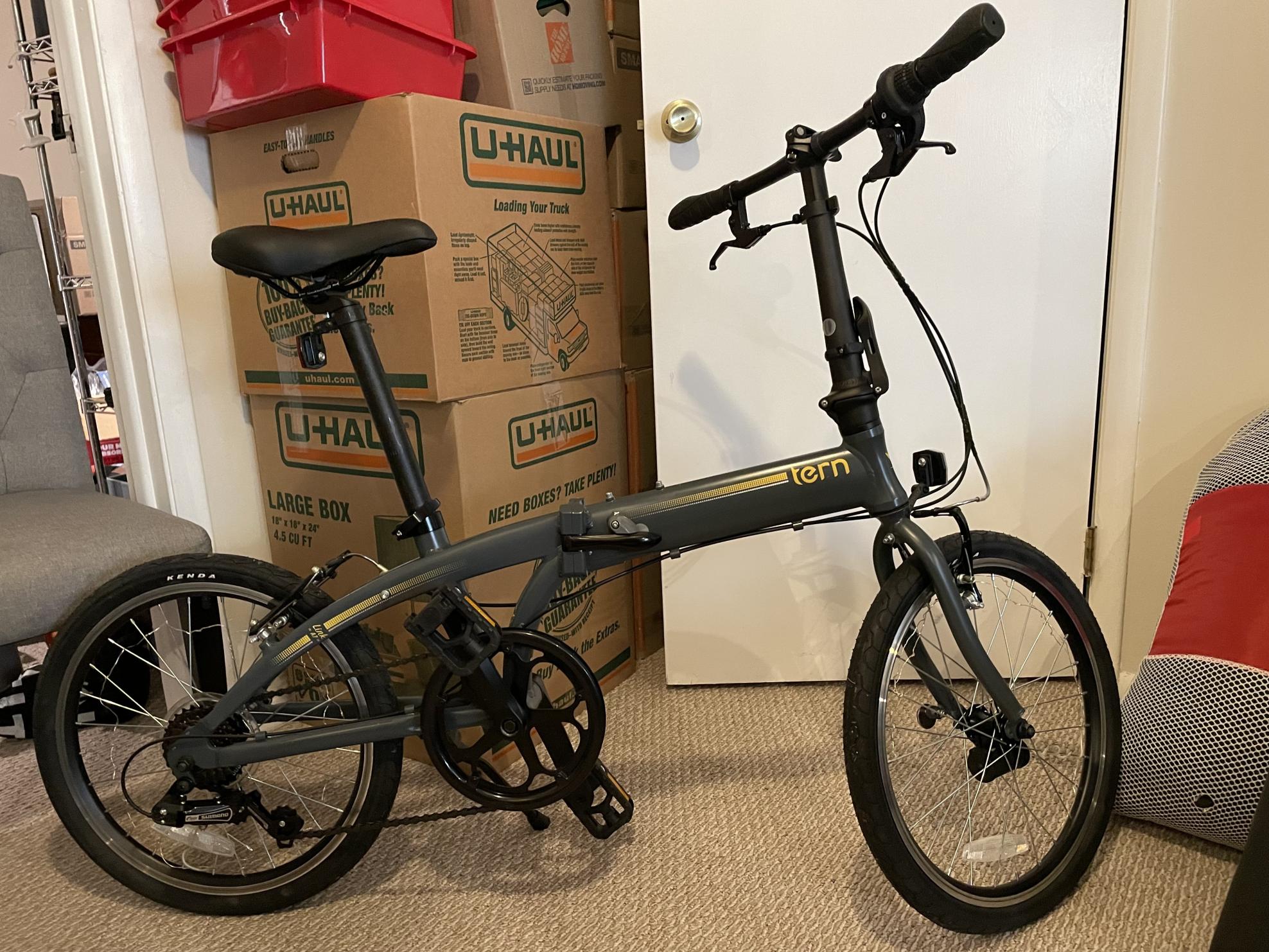 2021 Tern Link A7 Silver, gray or bare metal and Yellow or Gold