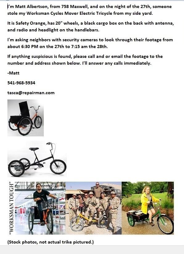 2020 Worksman Cycles Mover cargo tricycle (rear storage) Orange