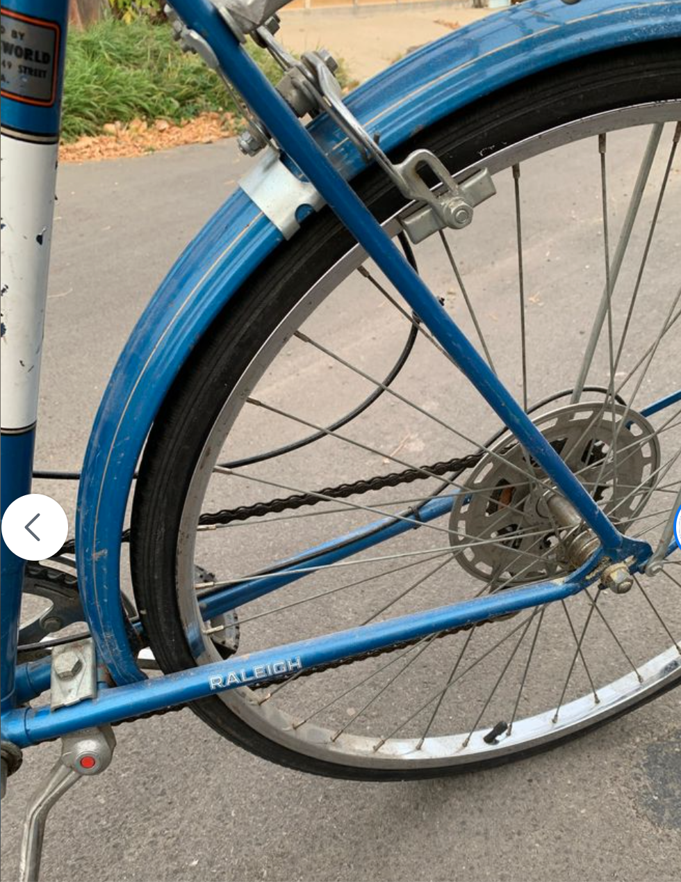 1978 Raleigh Utility Bike / Regular Bike Blue
