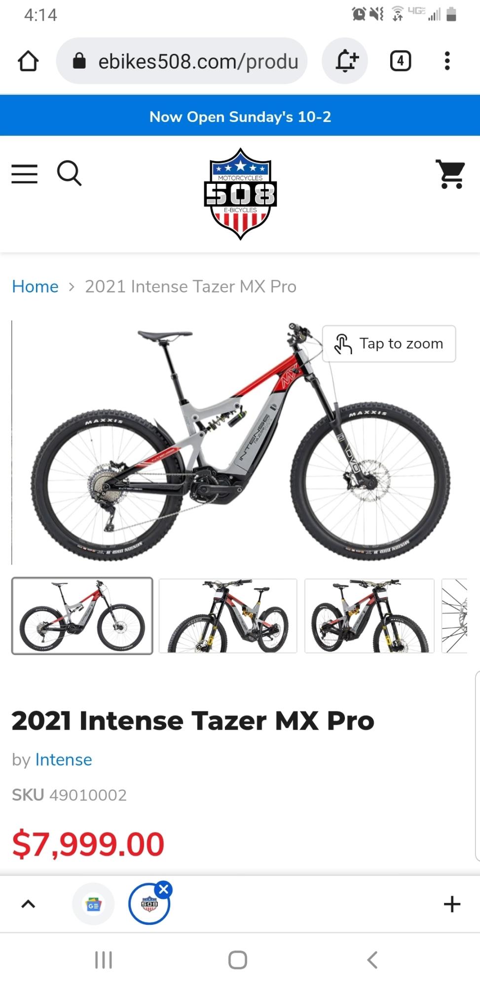 2021 Intense Tazer MX Black