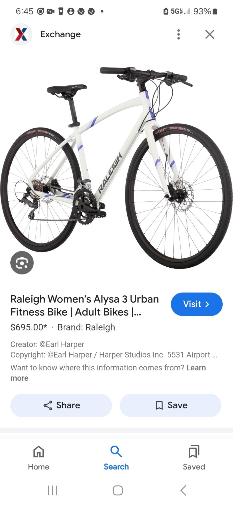 2018 Raleigh Alyssa 3 White and Purple