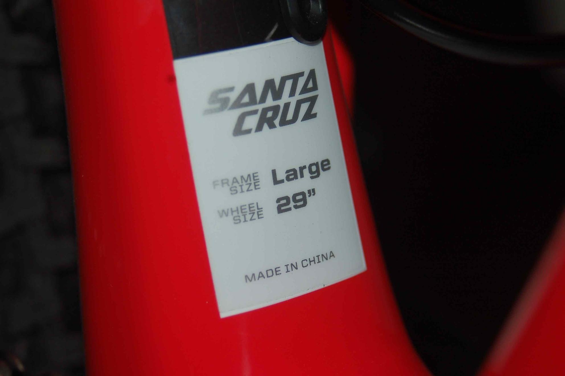 2016 Santa Cruz Tallboy CC Red