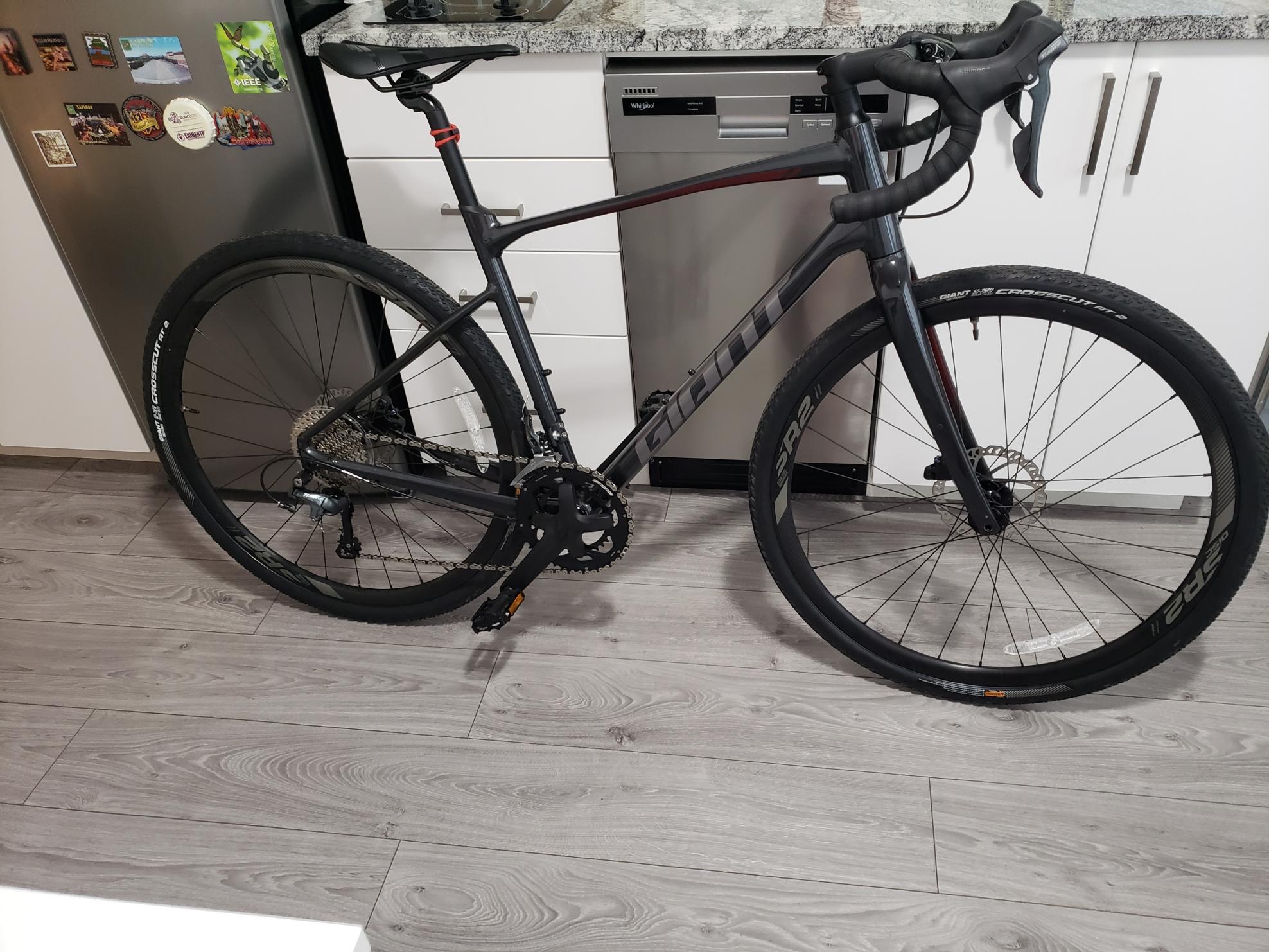 2020 Giant Revolt 1 Silver, gray or bare metal