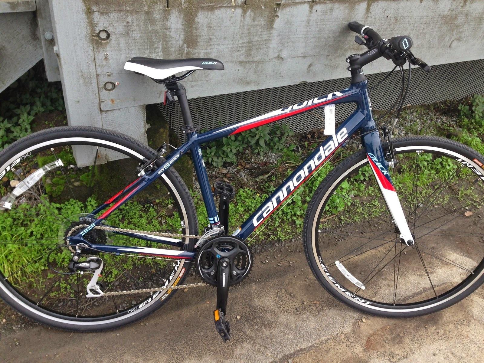 2015 Cannondale Quick 4 Blue and White