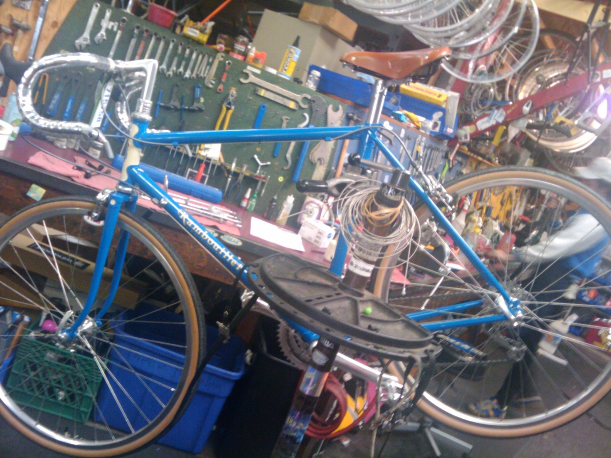 2009 Rivendell Bicycle Works Rambouillet  Blue and White