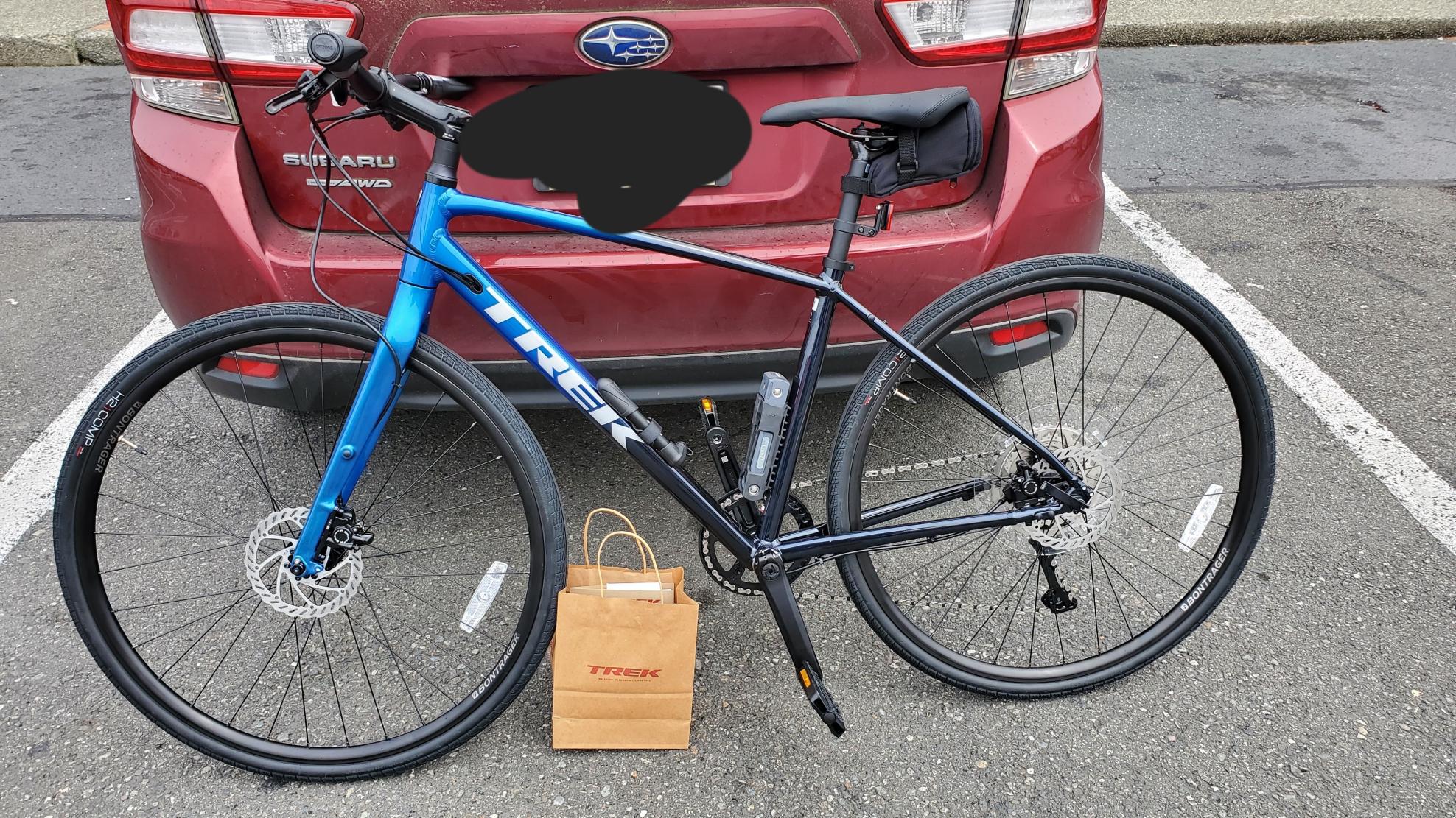 2022 Trek FX3 Blue and Black