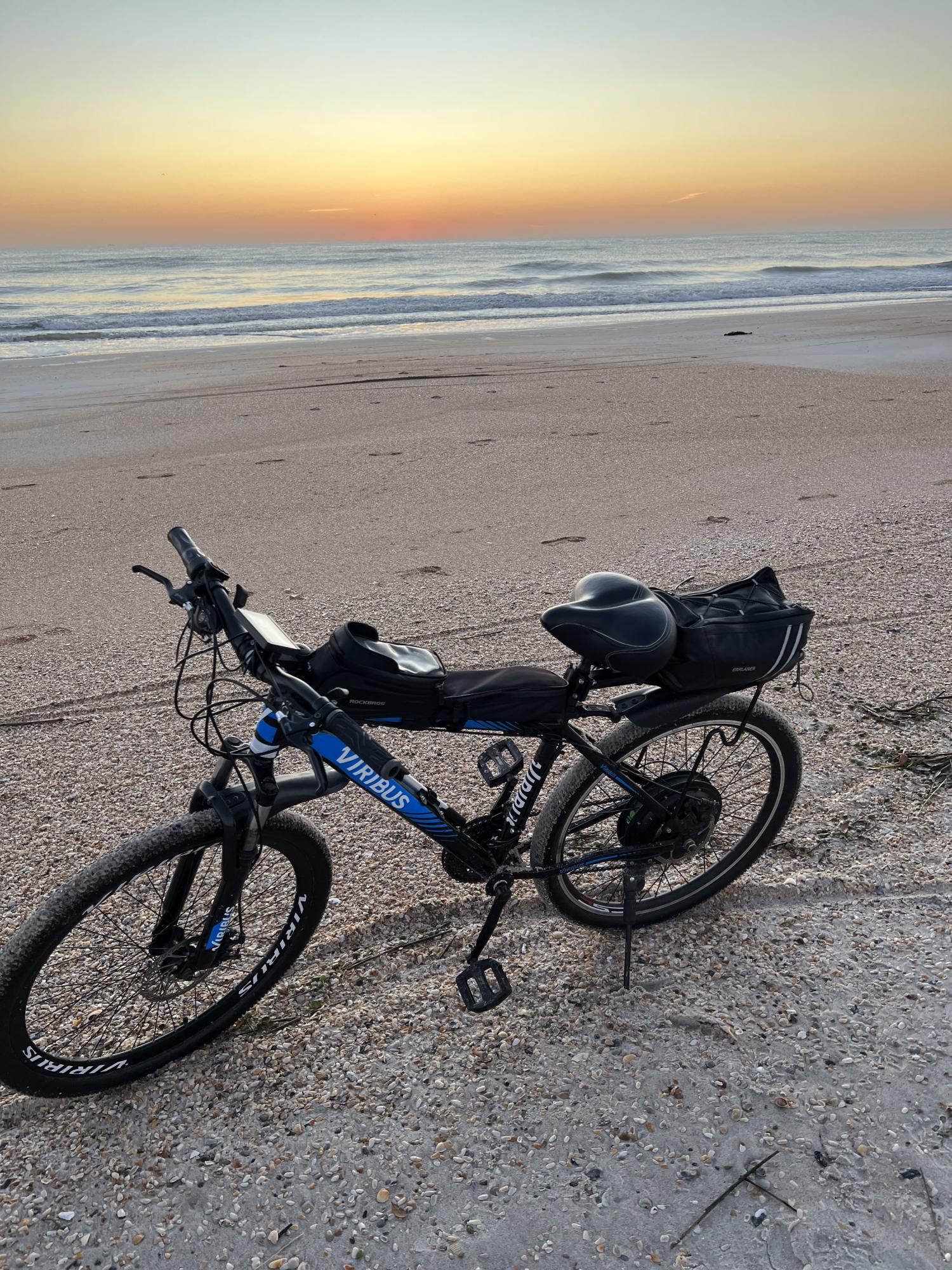 2020 Viribus 26” mountain bike with e-bike convers... Black and Blue