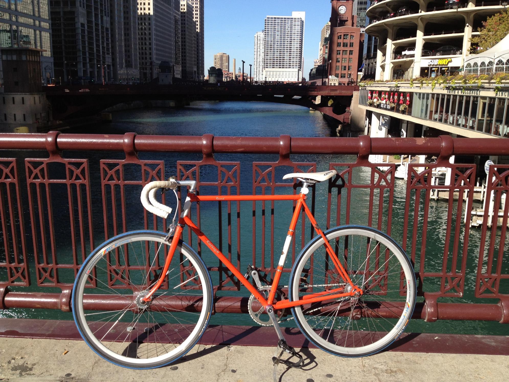 Raleigh Record bicycle Orange