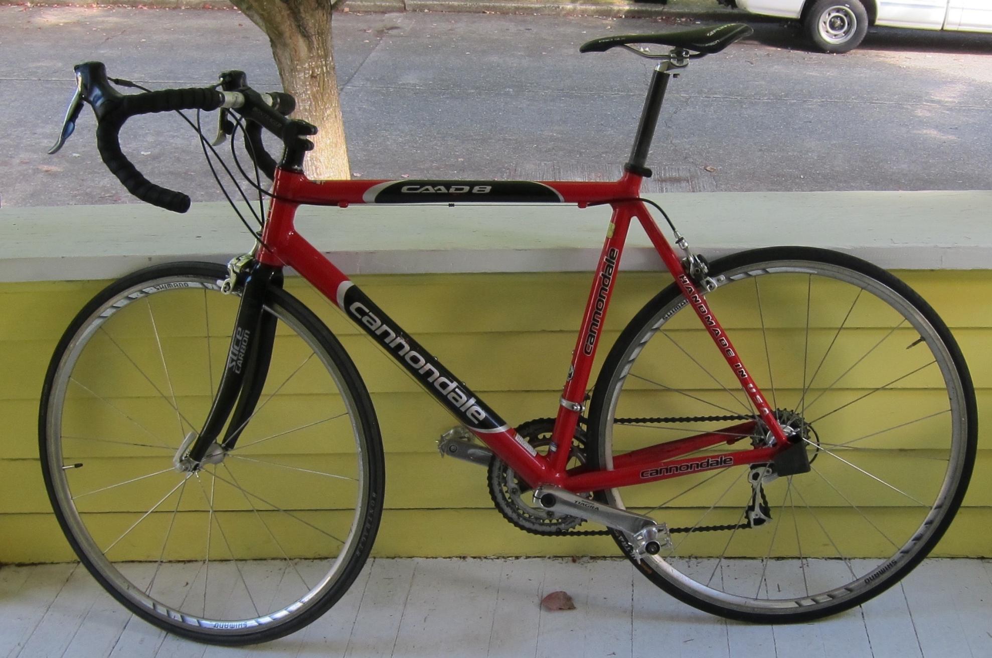 2006 Cannondale CAAD8 Red, Black, and Silver or Gray