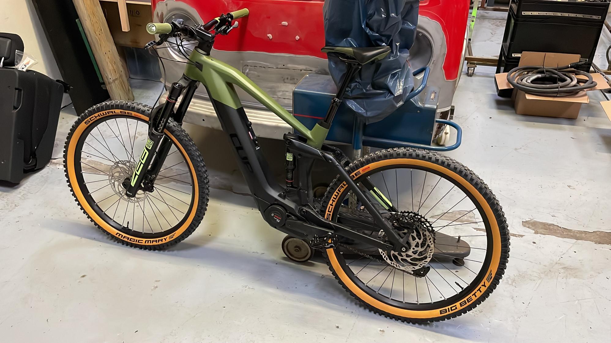 2021 Cube E-Bike Stereo Hybrid 160 SL Green and Black