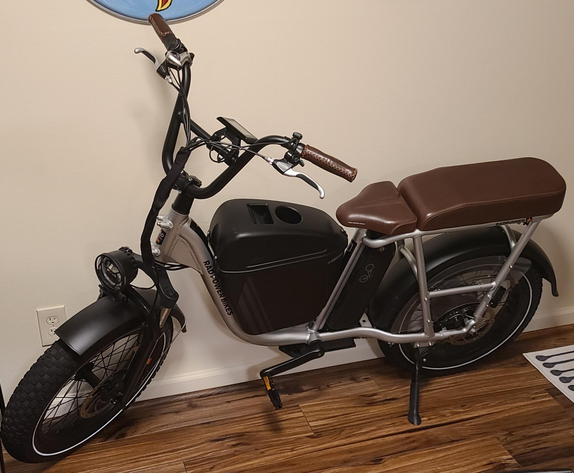 2021 Rad Power Bikes Radrunner+ Silver, gray or bare metal
