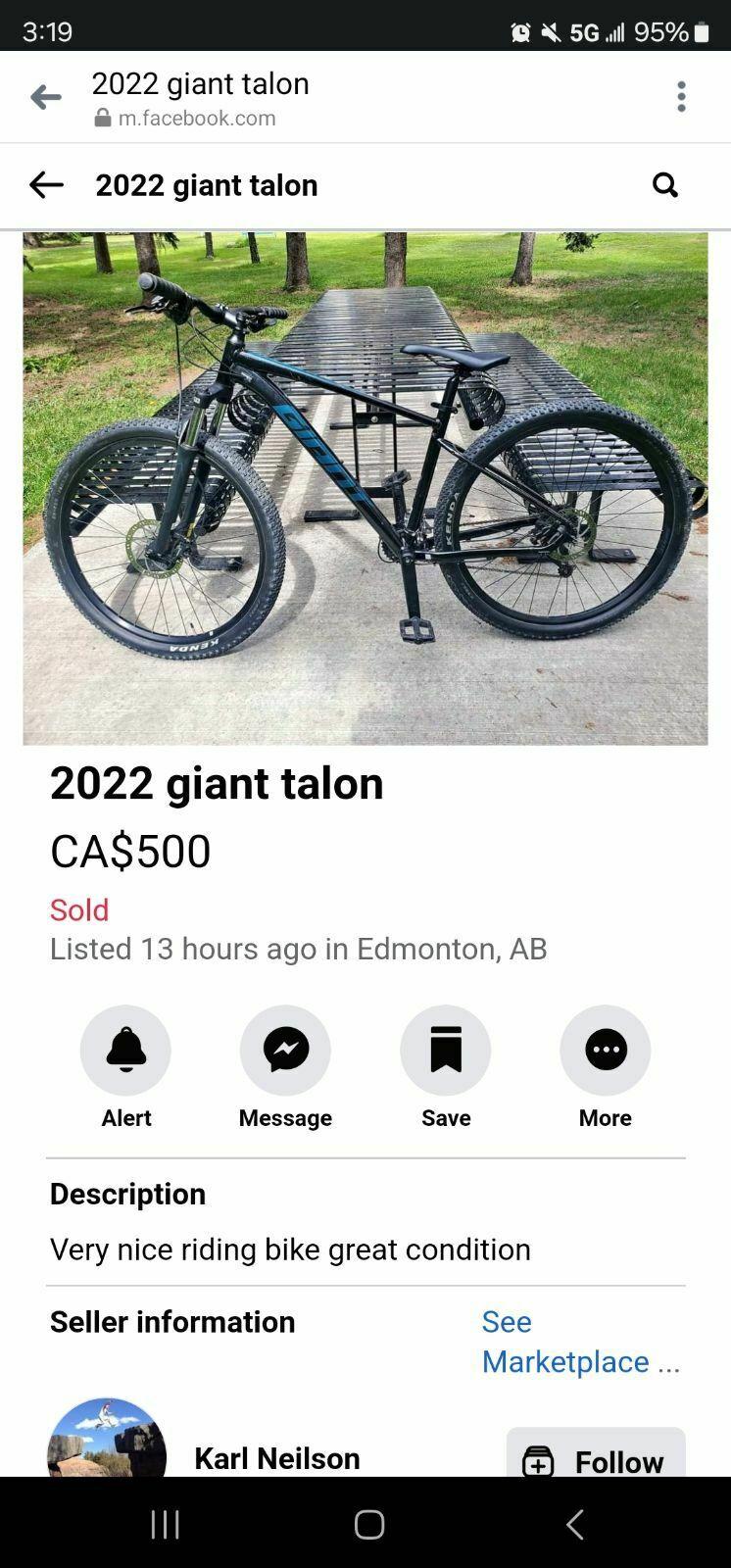 2023 Giant Talon 2 Black