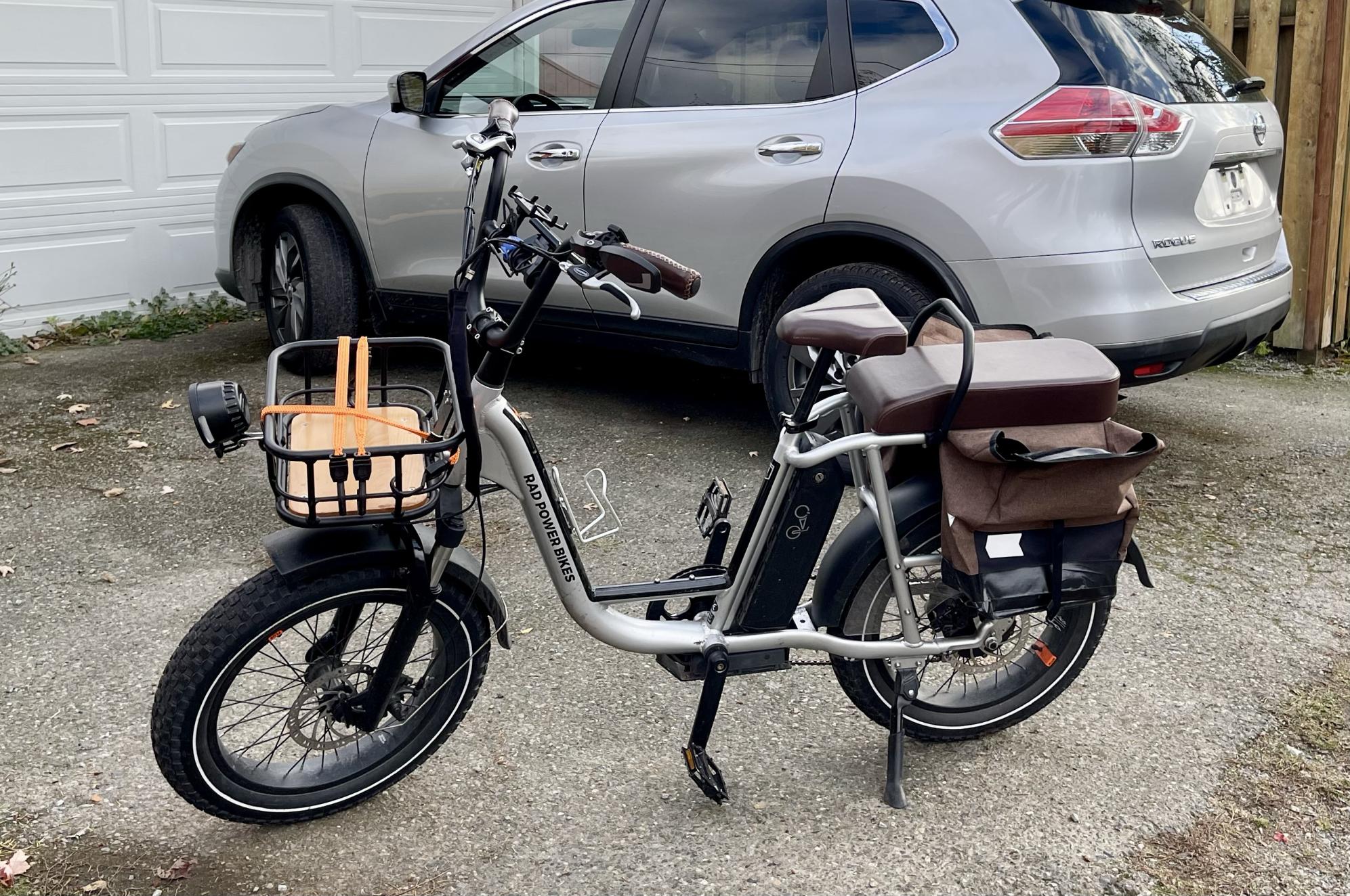 2021 Rad Power Bikes Runner Plus Silver, gray or bare metal