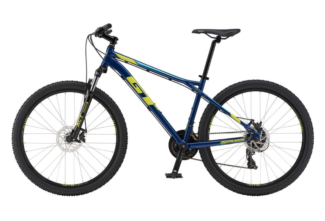 2019 GT Bicycles Aggressor Comp Blue and Green
