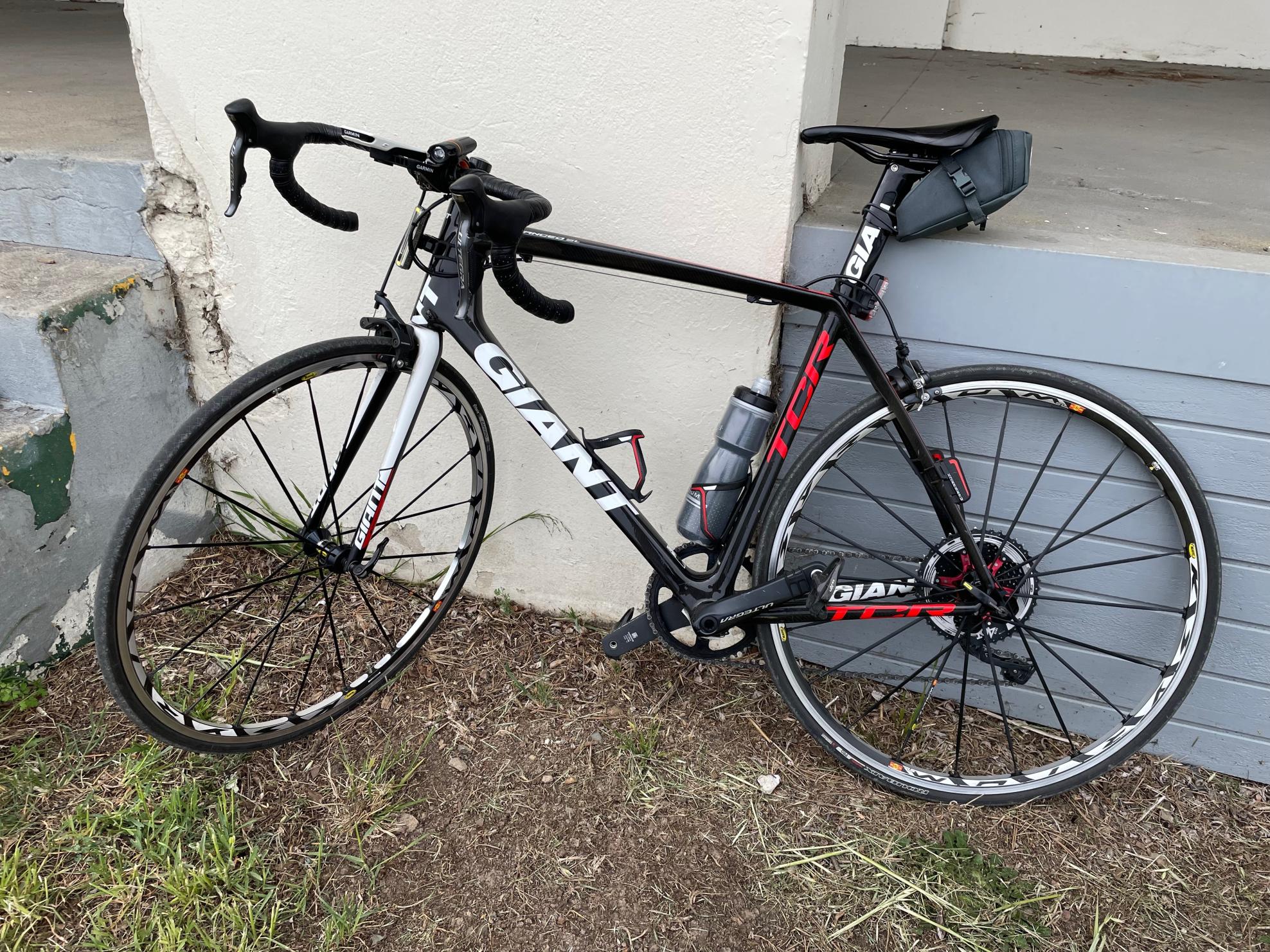 2009 Giant TCR ADVANCED SL 0 (ISP) Silver, gray or bare metal and Red