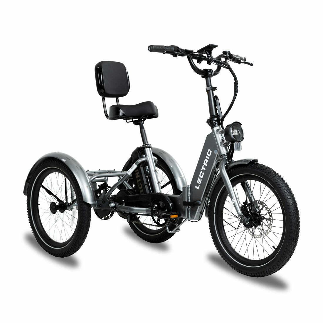 2023 Lectric eBikes tricycle Silver, gray or bare metal