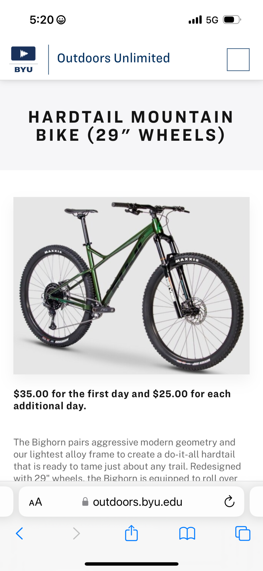 2024 Fuji 1.5 Green