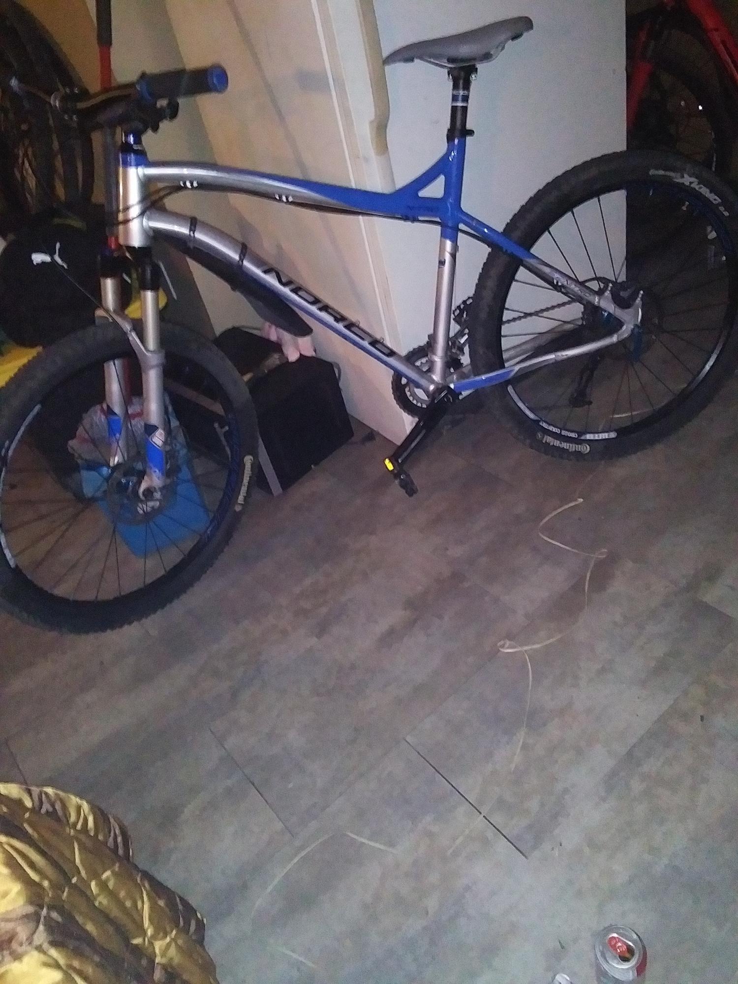 2012 Norco Bikes 6.2 nitro Blue, Silver, gray or bare metal, and Black