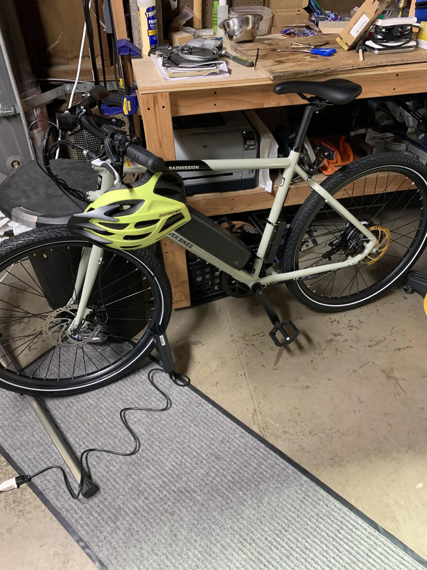 2021 Rad Power Bikes Rad Mission 1 Silver, gray or bare metal