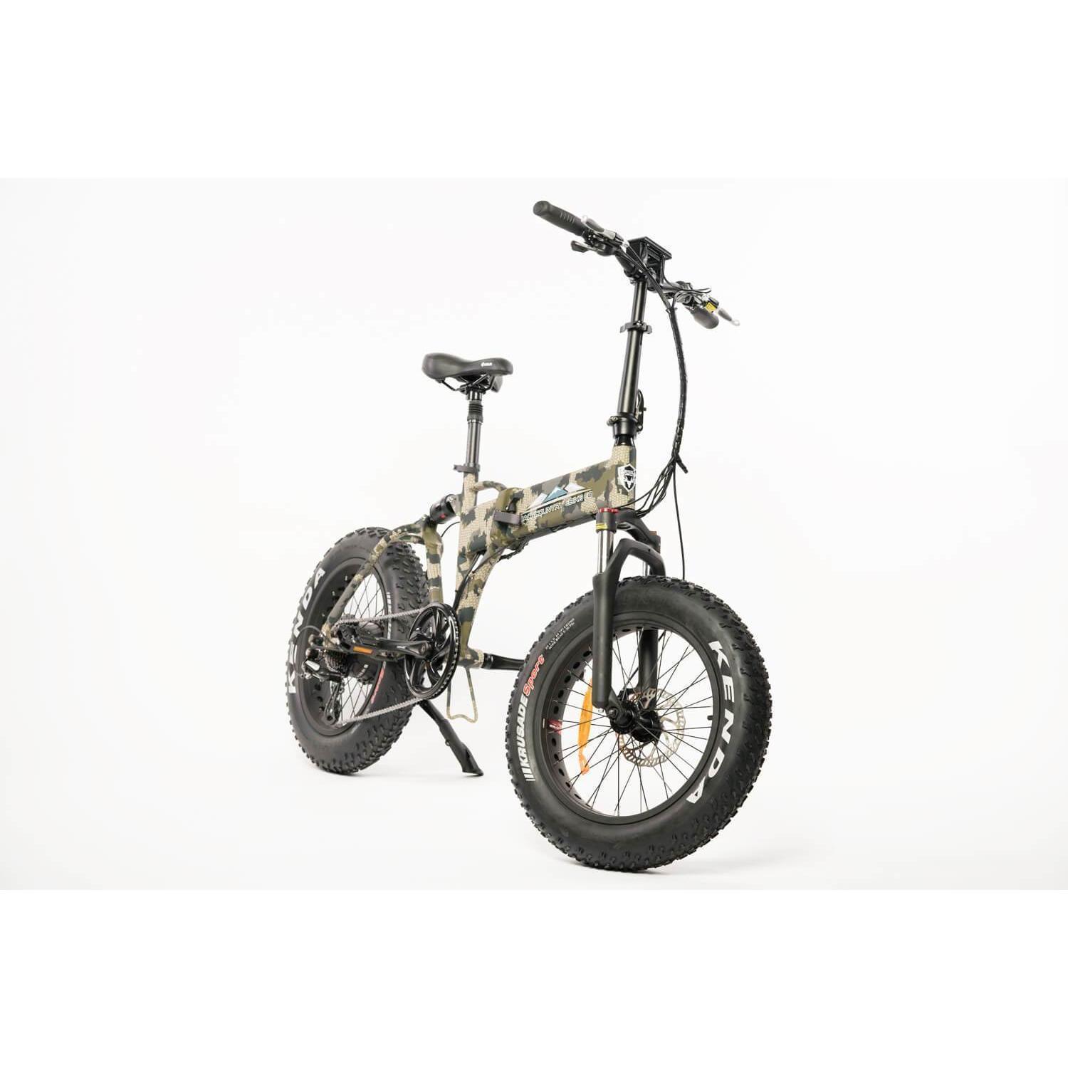 2016 Backcountry E-Bikes Stalker 750 Green, Black, and Brown