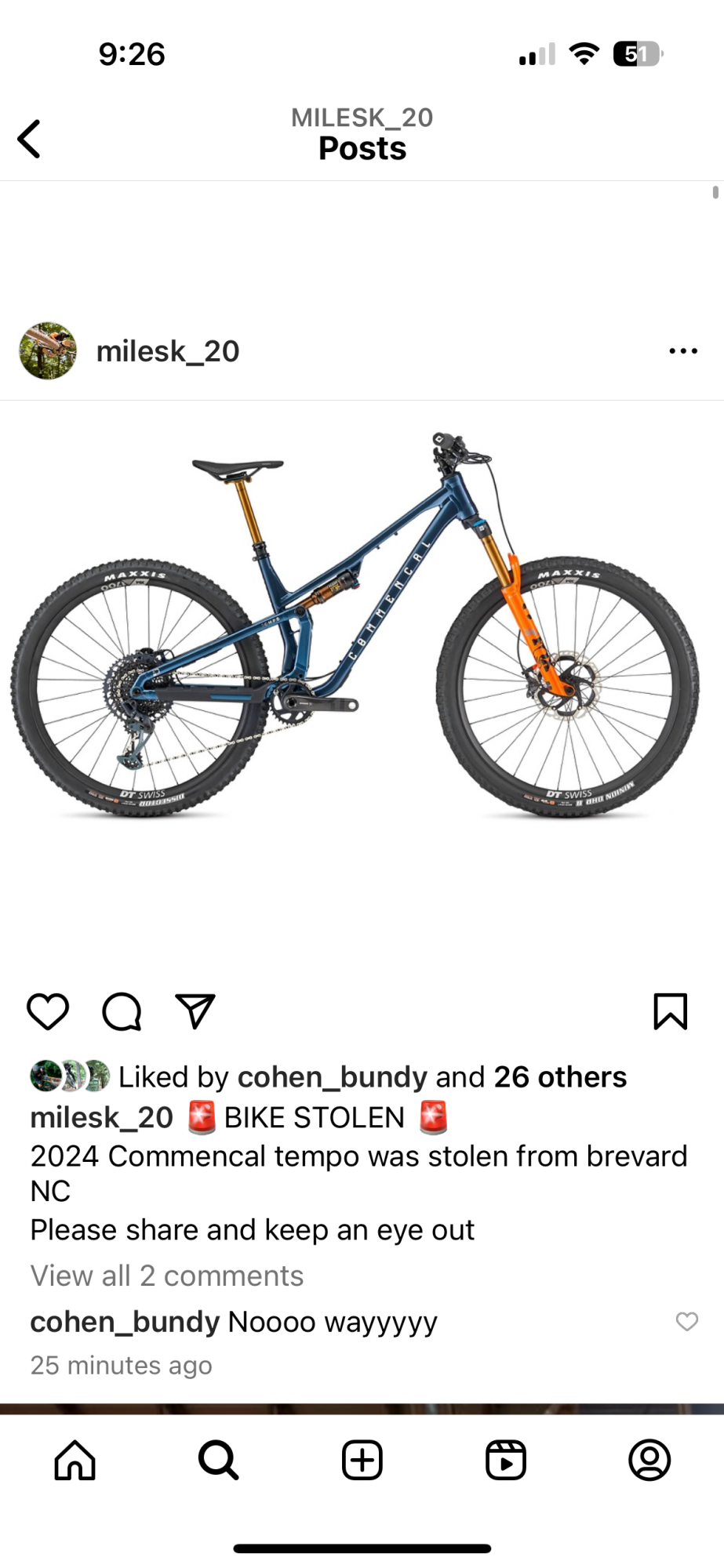 2024 Commencal Bikes Tempo Blue