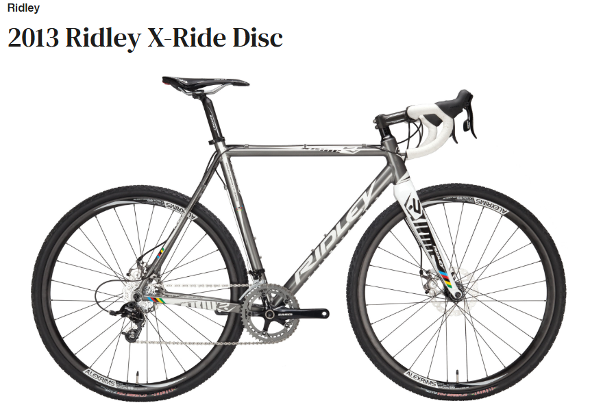 2013 Ridley Ridley x- Ride 13 Silver, gray or bare metal