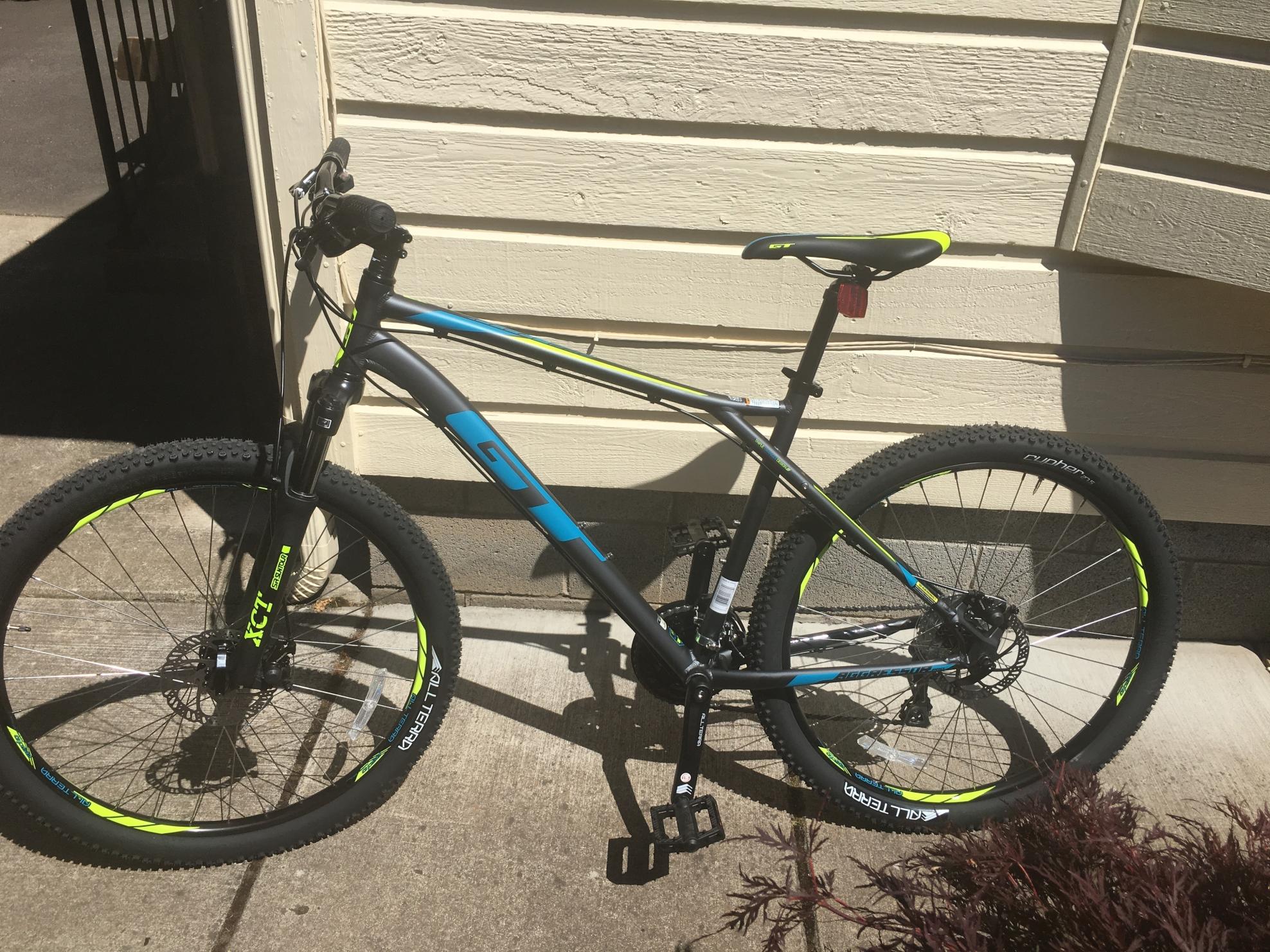 2019 GT Bicycles Agressor Silver, gray or bare metal